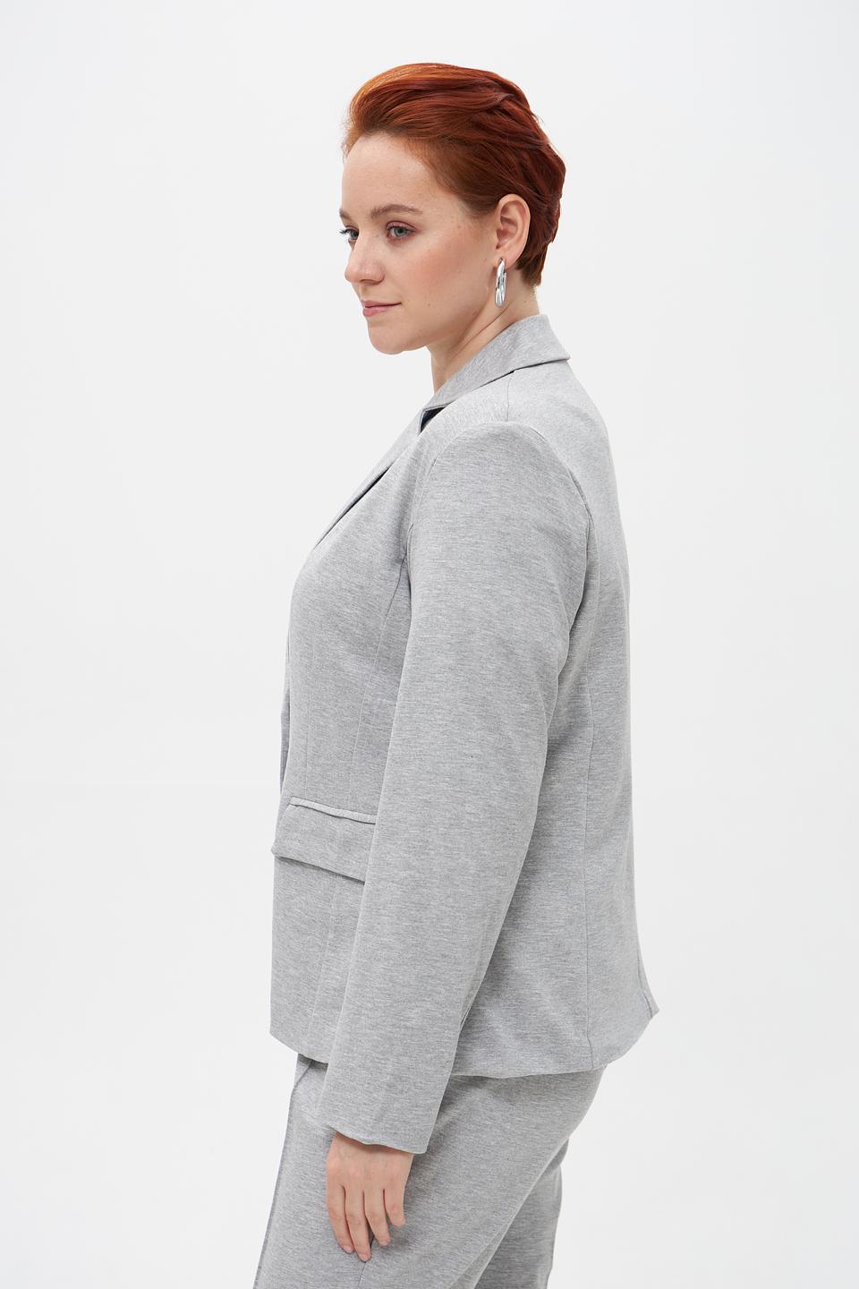 Жакет Suza серый приталенный