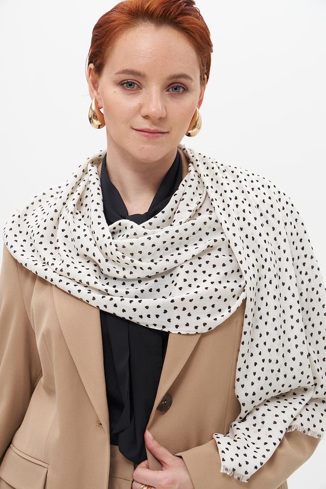 Шарф Olsen с сердечками