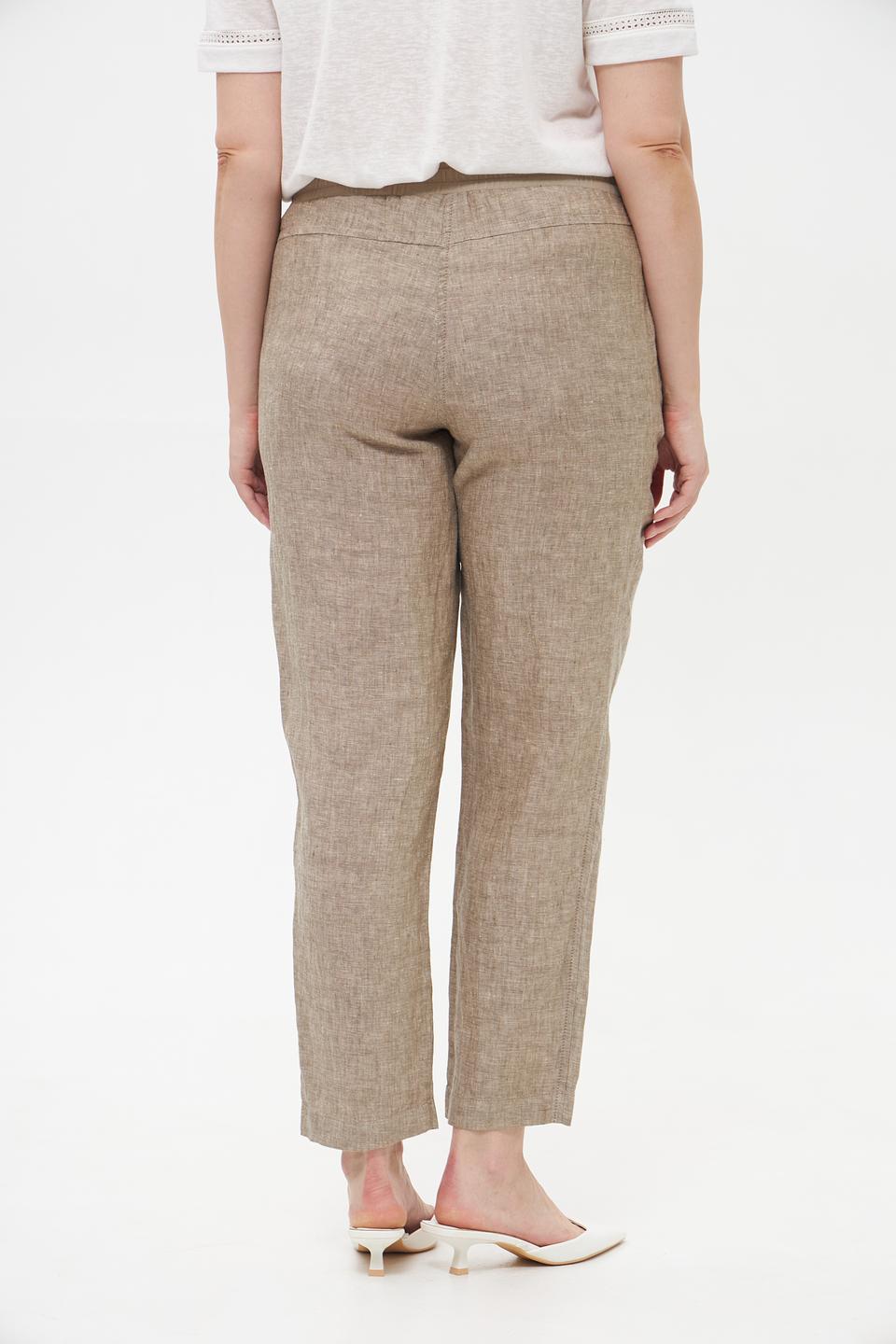 Брюки Doris Streich льняные бежевые