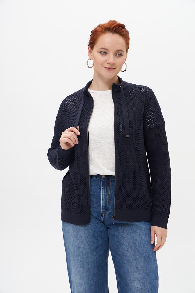 Жакет Lebek вязаный с капюшоном