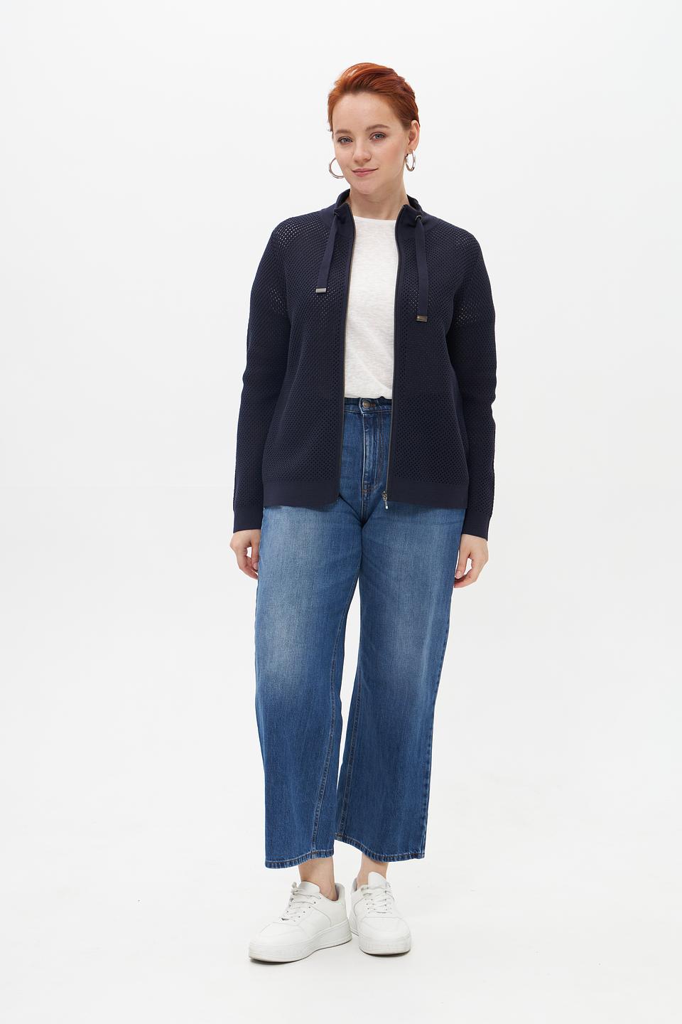 Жакет Lebek вязаный с капюшоном