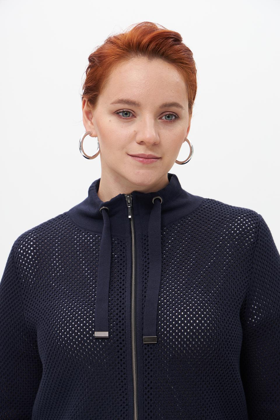 Жакет Lebek вязаный с капюшоном