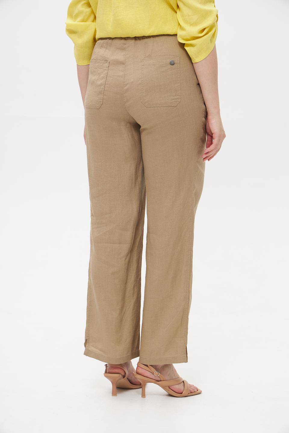 Брюки Lebek льняные бежевые