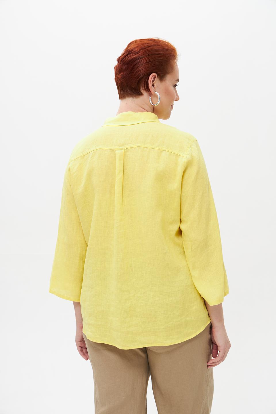 Блузка Barbara Lebek лён жёлтая