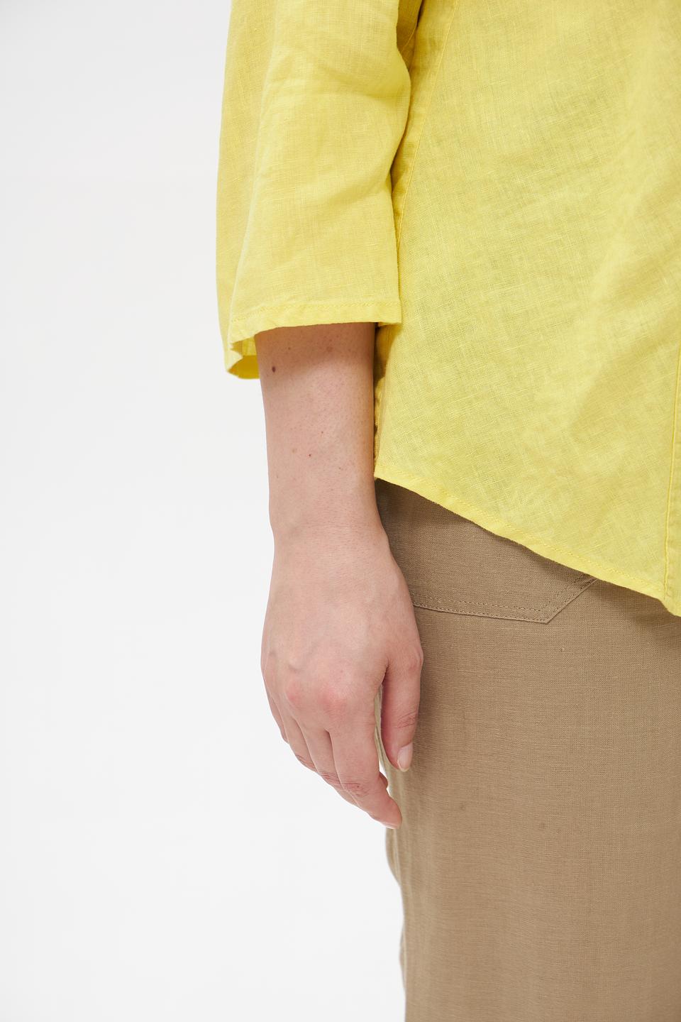 Блузка Barbara Lebek лён жёлтая