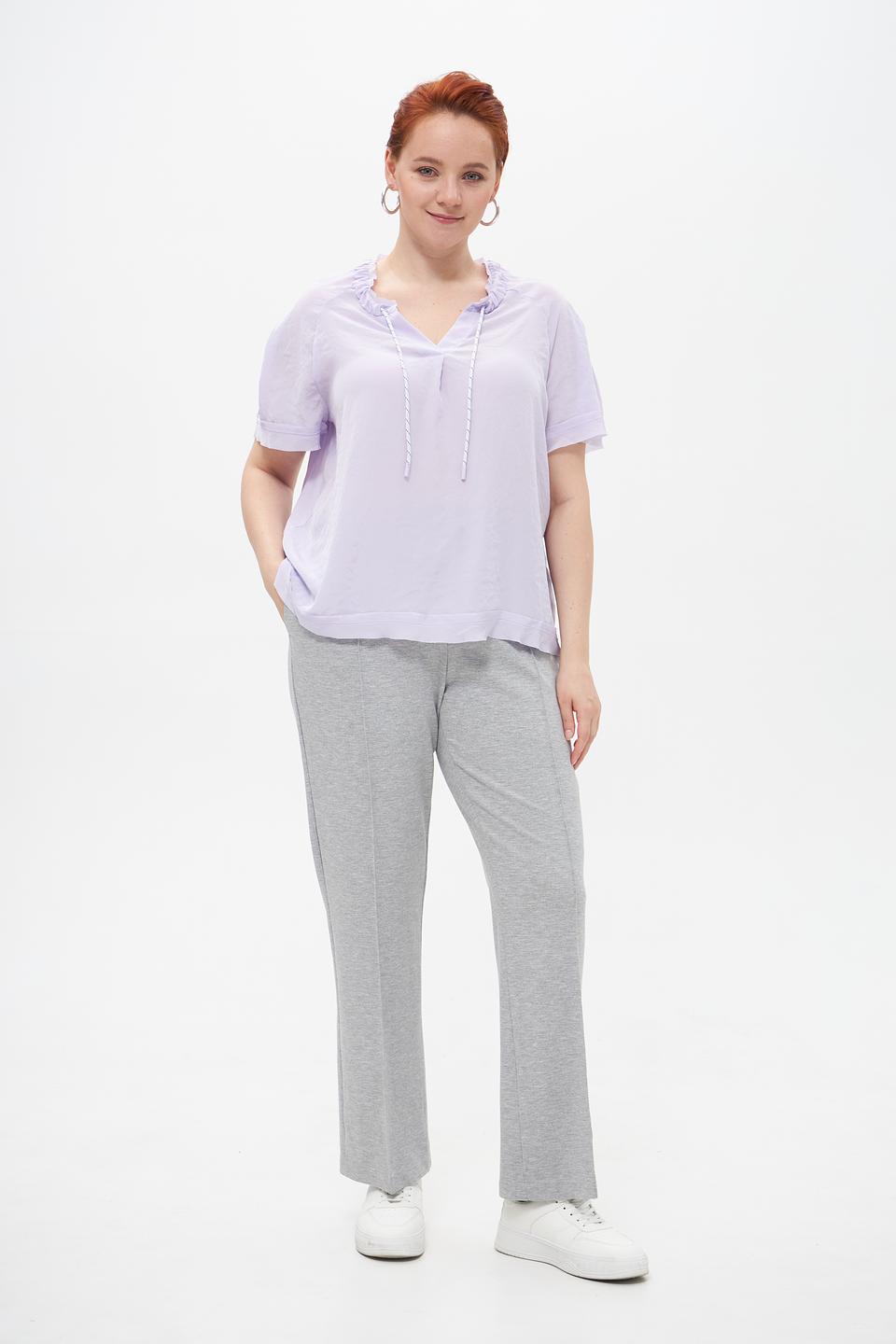 Блузка Marc Cain лавандовая с завязками