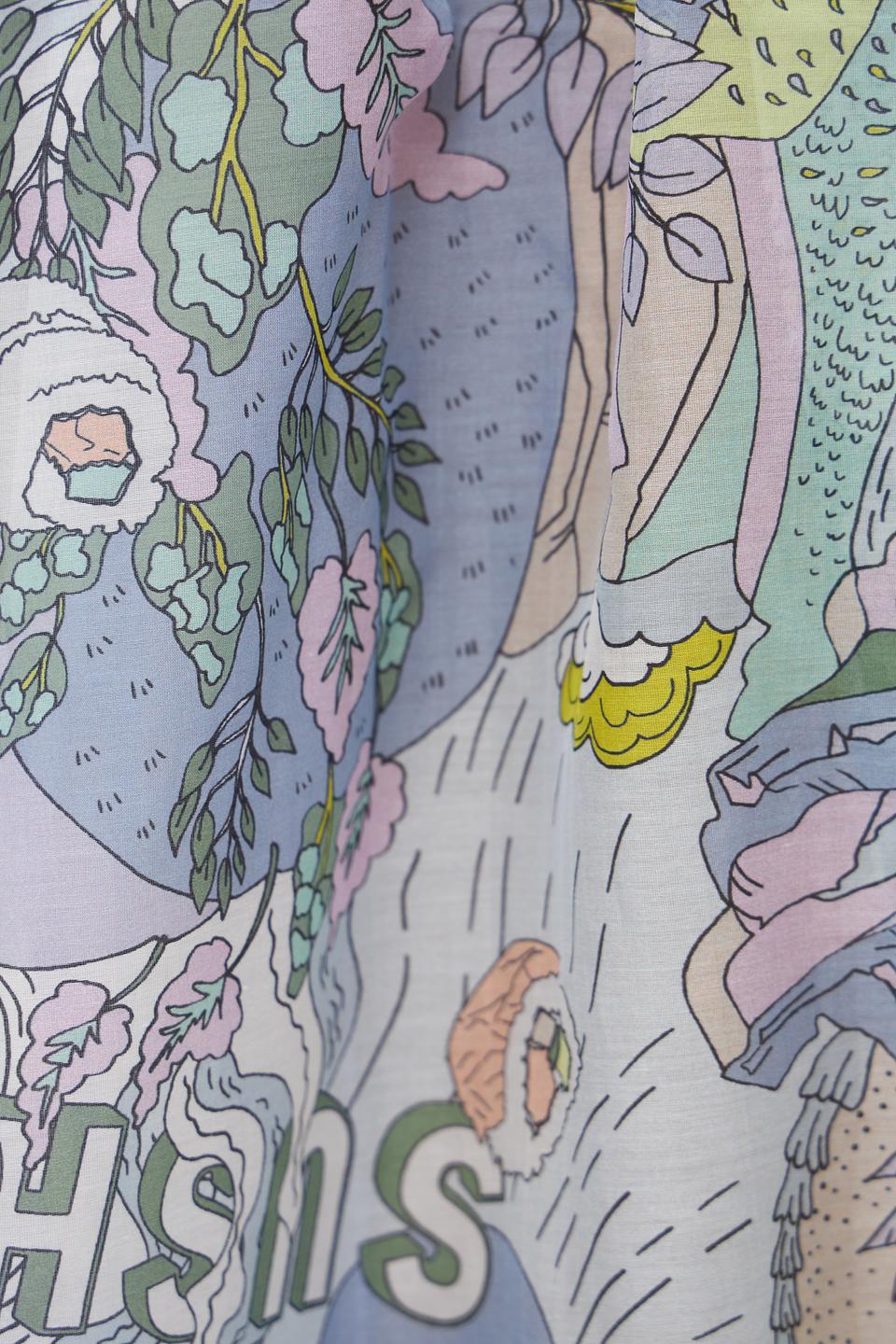 Шарф Marc Cain с цветочным принтом