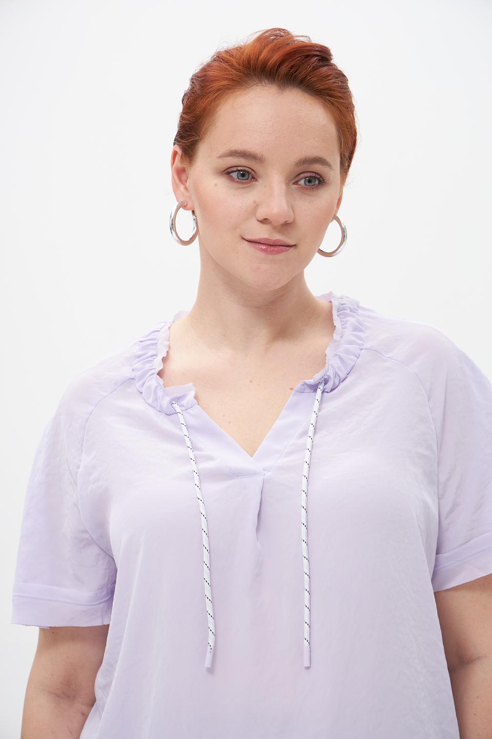 Блузка Marc Cain лавандовая с завязками