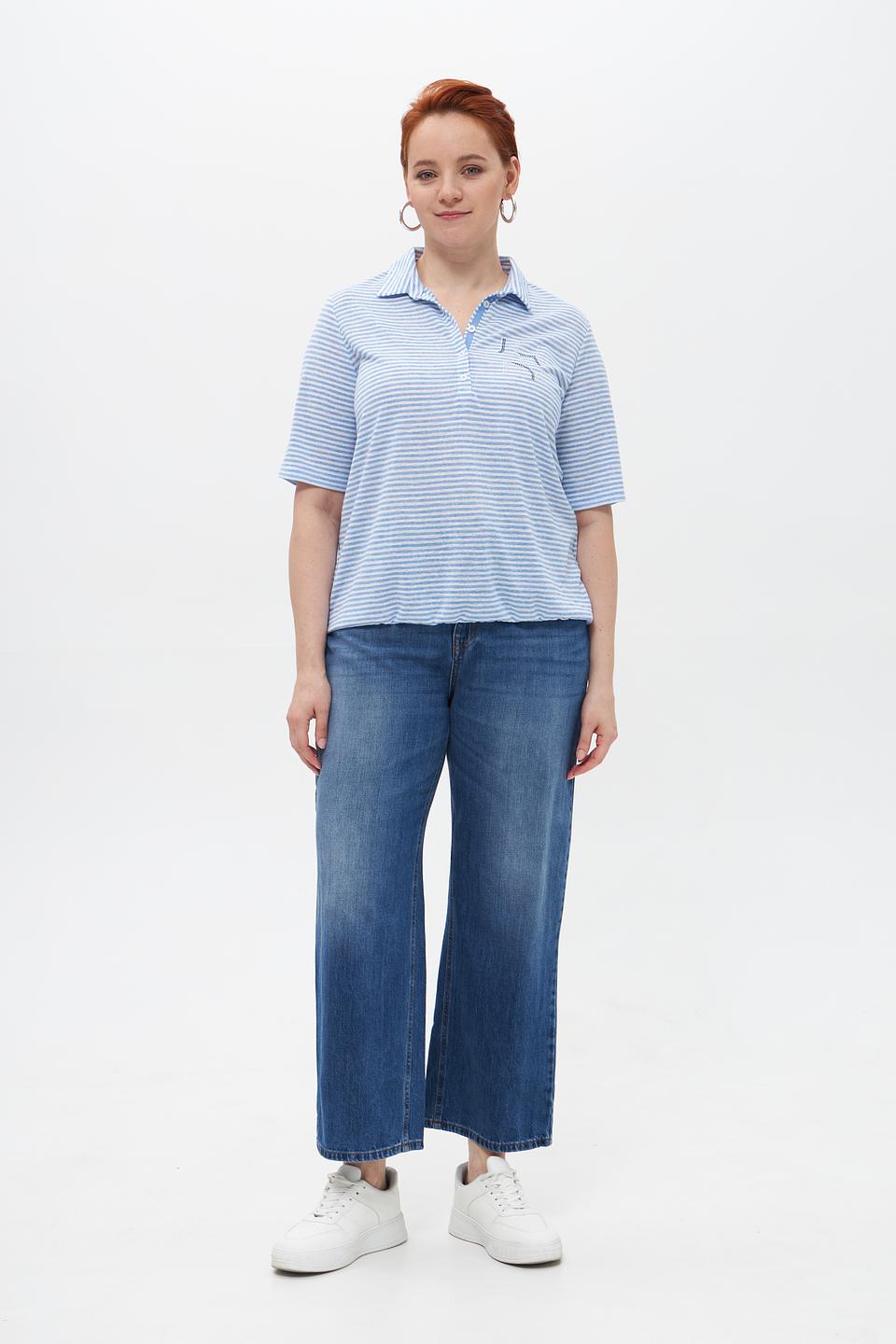 Футболка-поло Rabe collection в полоску