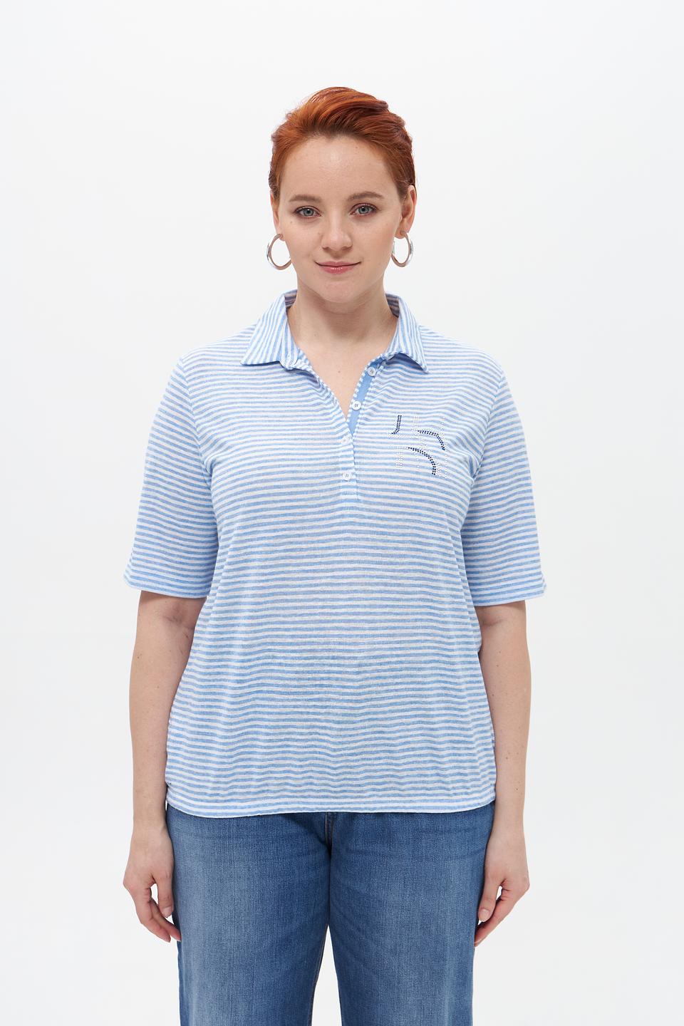 Футболка-поло Rabe collection в полоску
