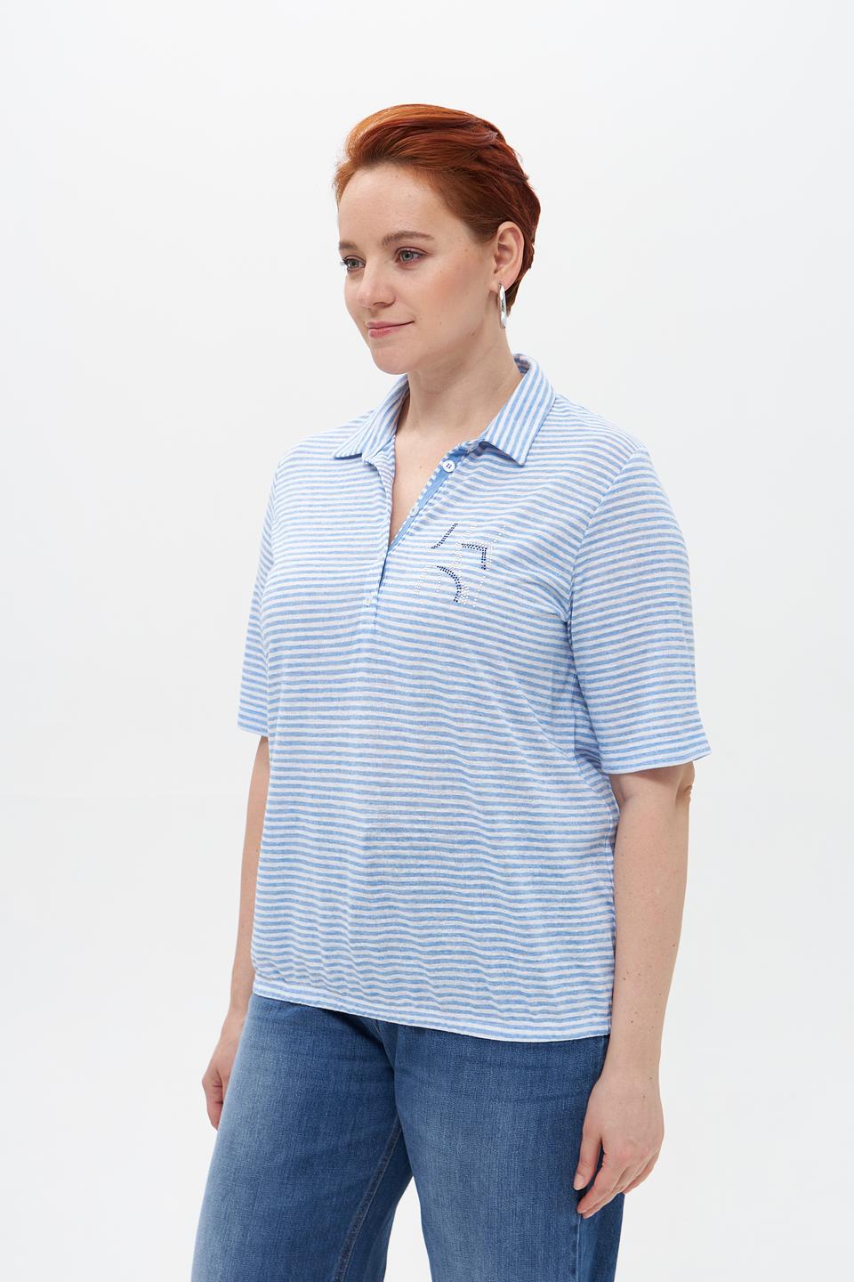 Футболка-поло Rabe collection в полоску
