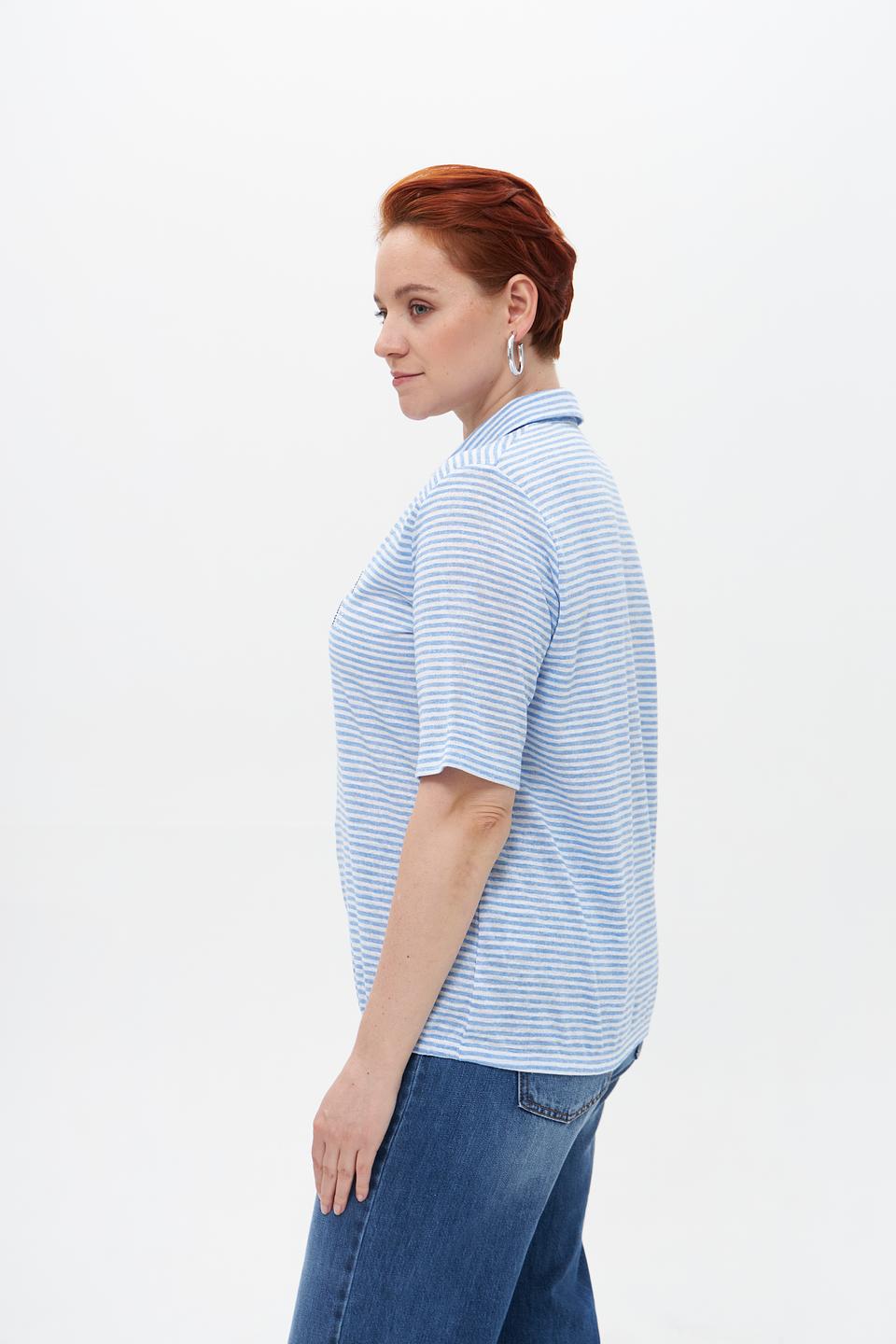 Футболка-поло Rabe collection в полоску