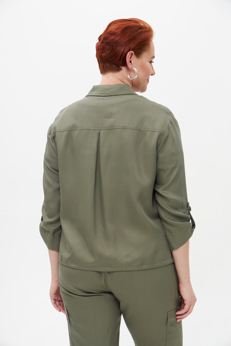 Жакет Rabe collection с вышивкой хаки