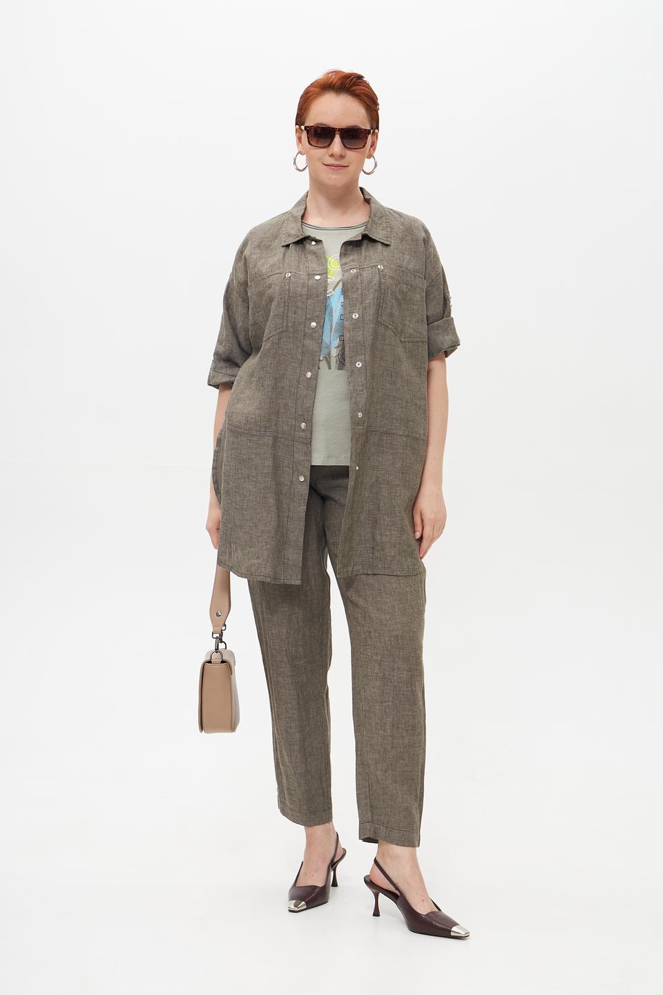 Футболка Rabe collection с принтом хаки