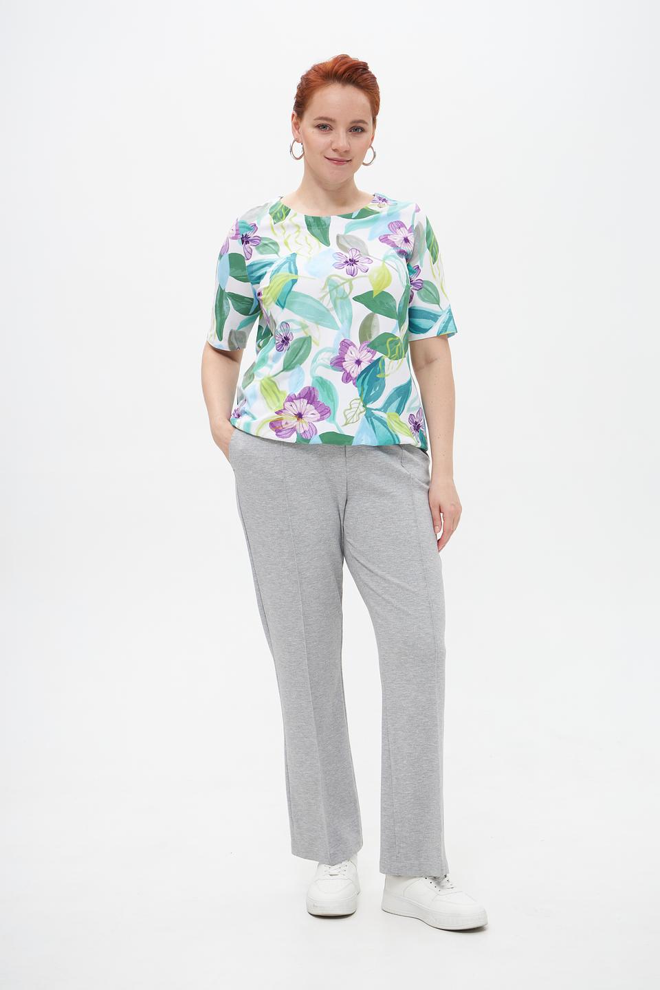 Футболка Rabe collection с цветочным принтом