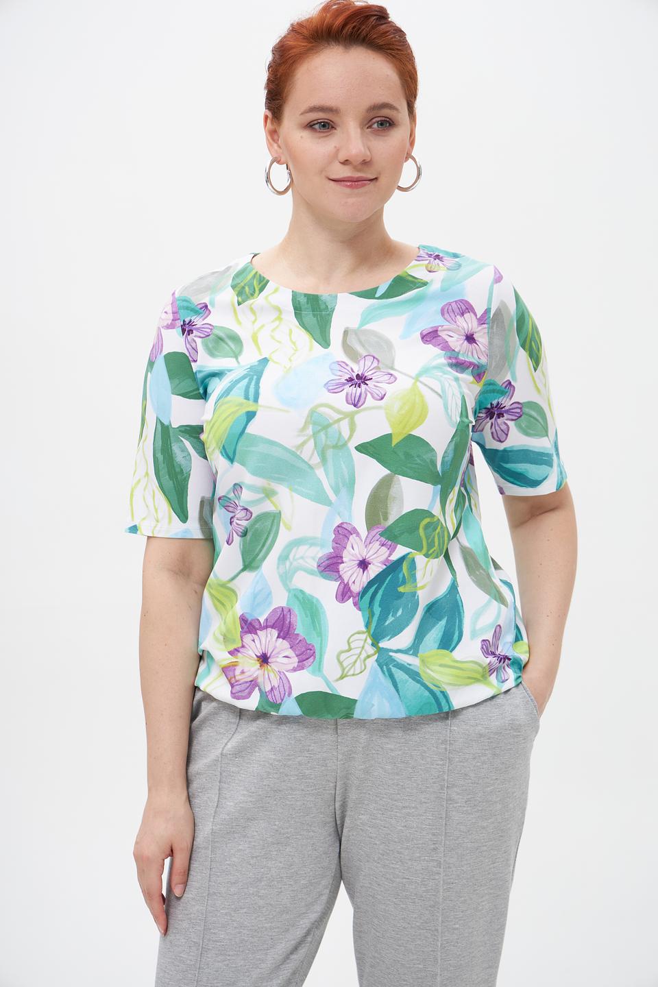 Футболка Rabe collection с цветочным принтом