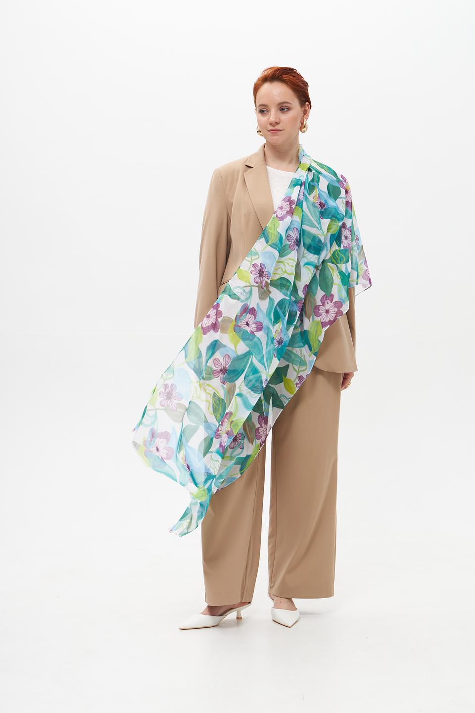 Шарф Rabe collection с цветочным принтом