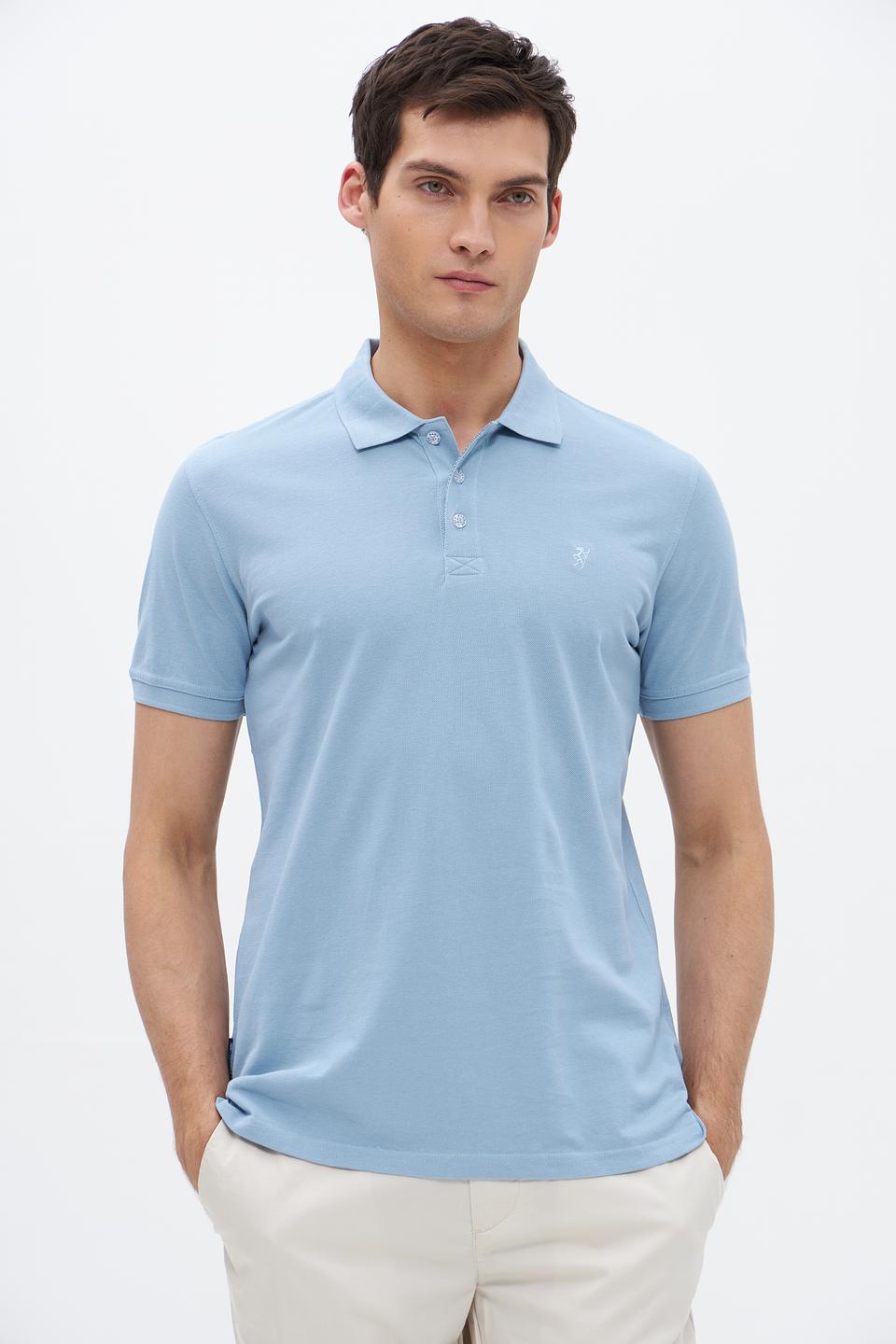 Поло Sea Barrier голубое