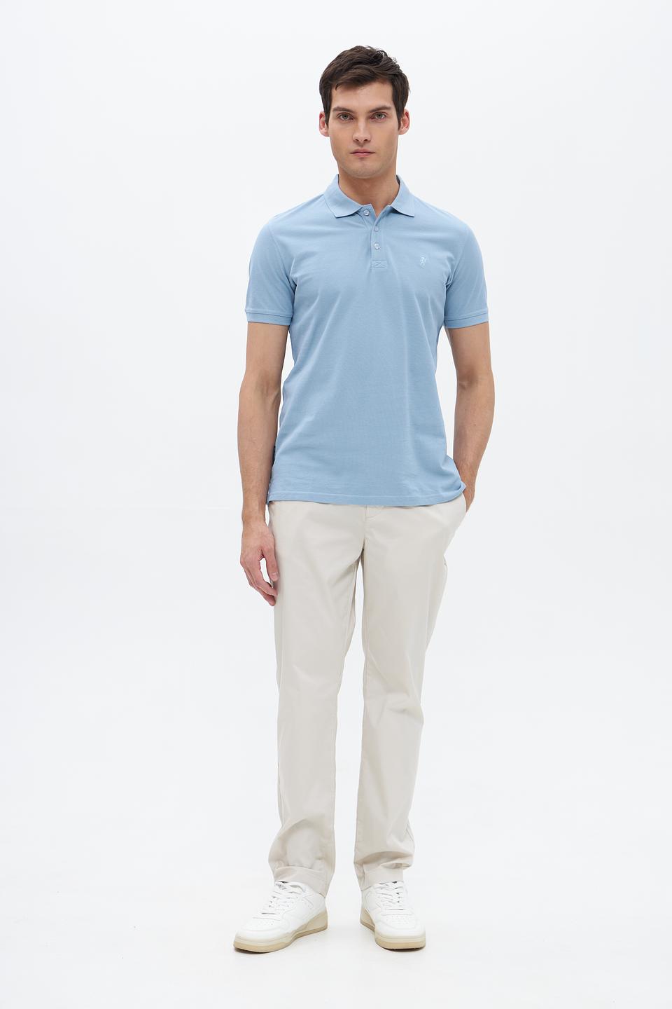 Поло Sea Barrier голубое