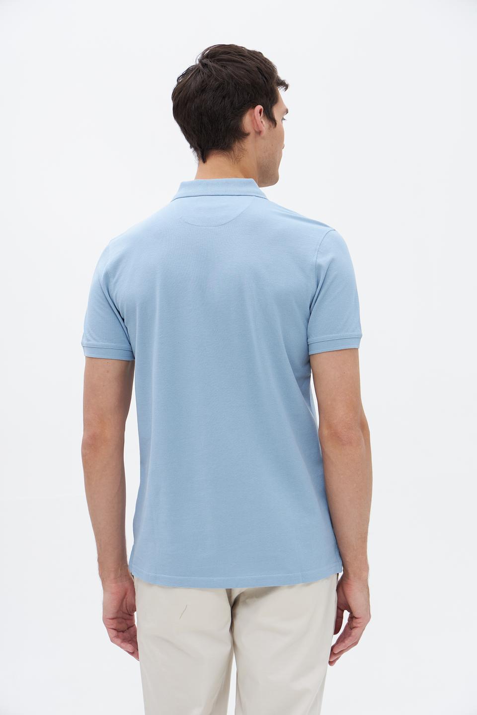 Поло Sea Barrier голубое