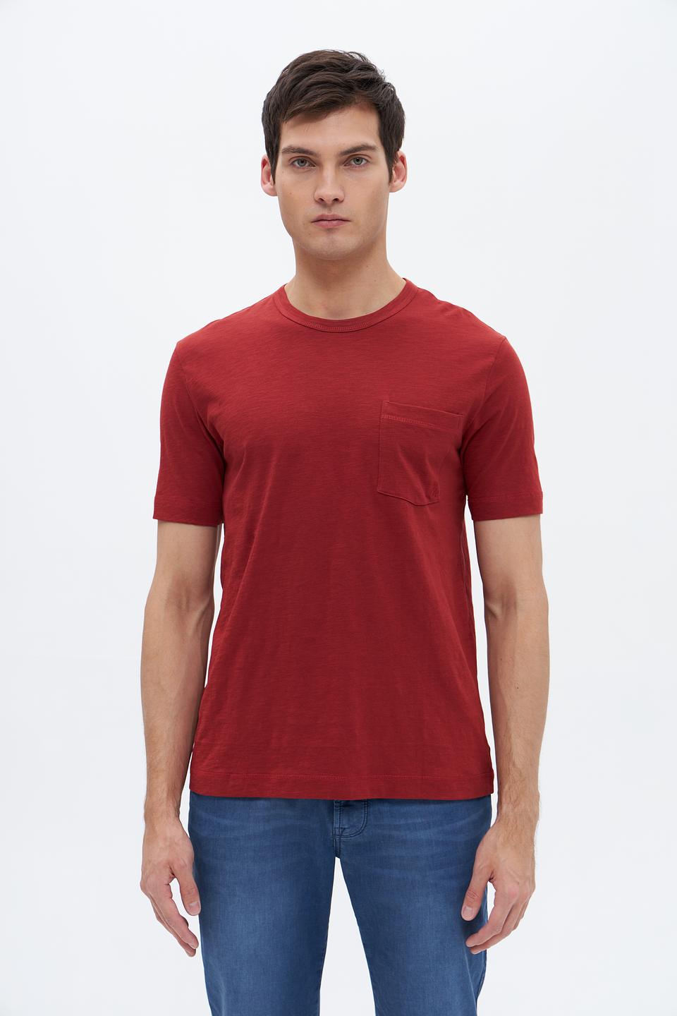 Футболка Marc O Polo с карманом бордовый