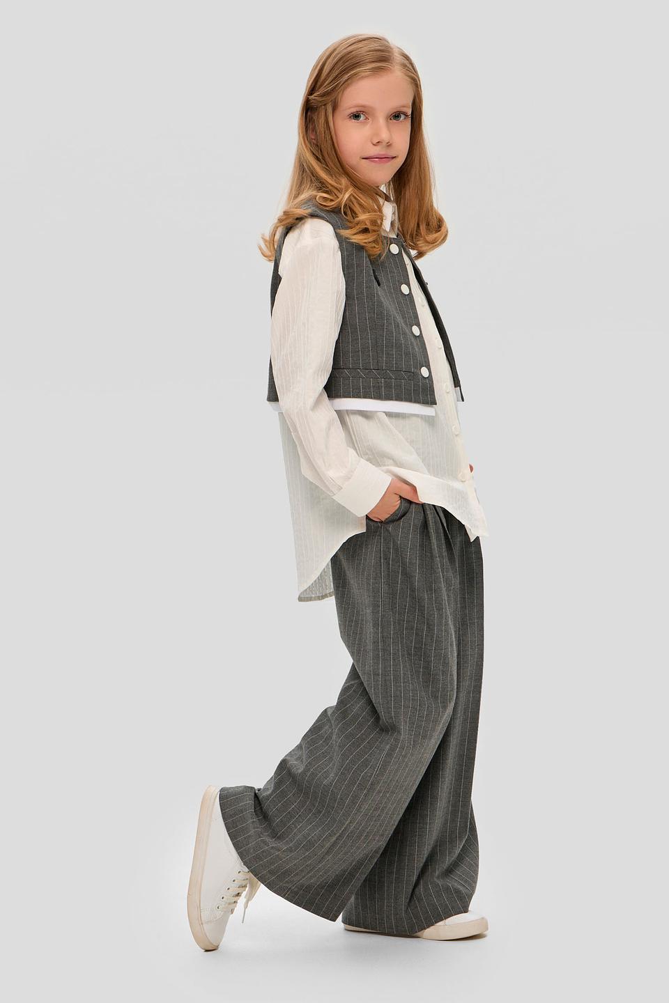 Брюки Choupette в полоску серые