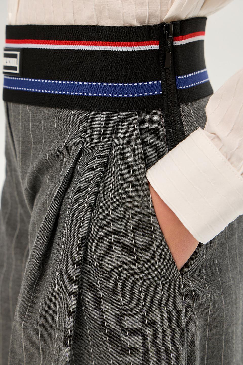 Брюки Choupette в полоску серые