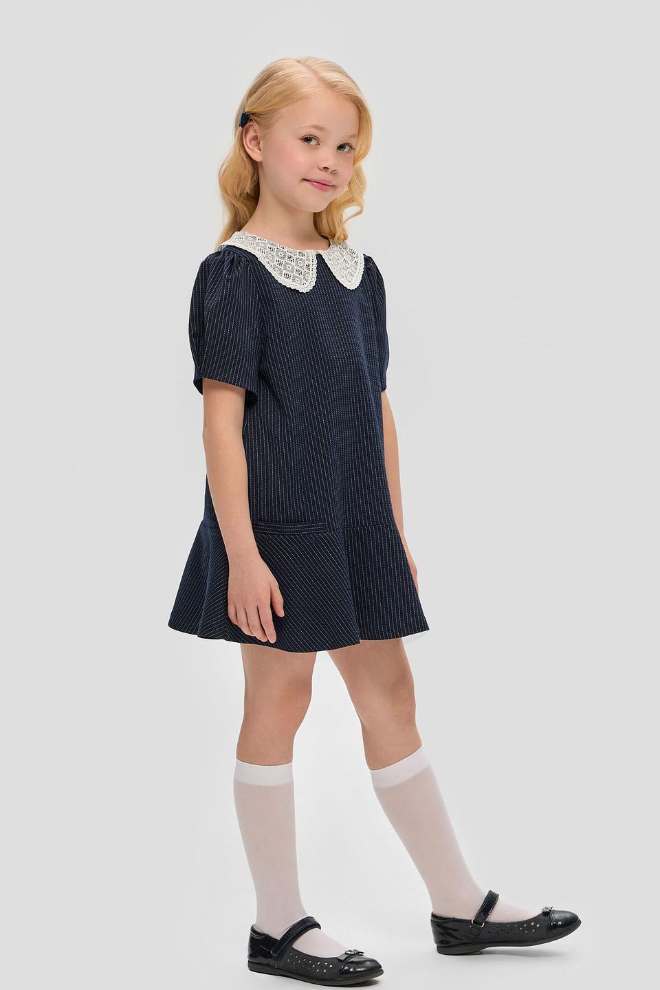 Платье Choupette в полоску с воротником