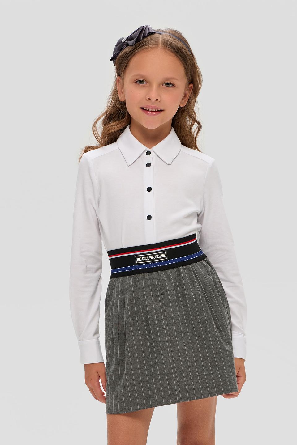 Юбка Choupette дев. в полоску серая