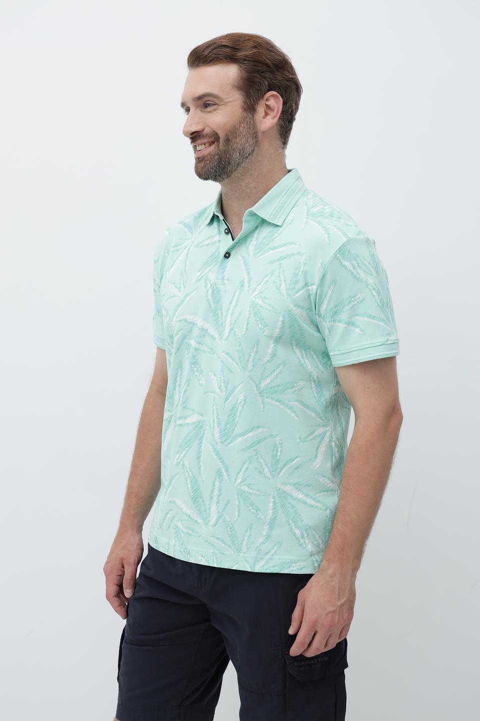 Поло Tom Tailor с тропическим принтом