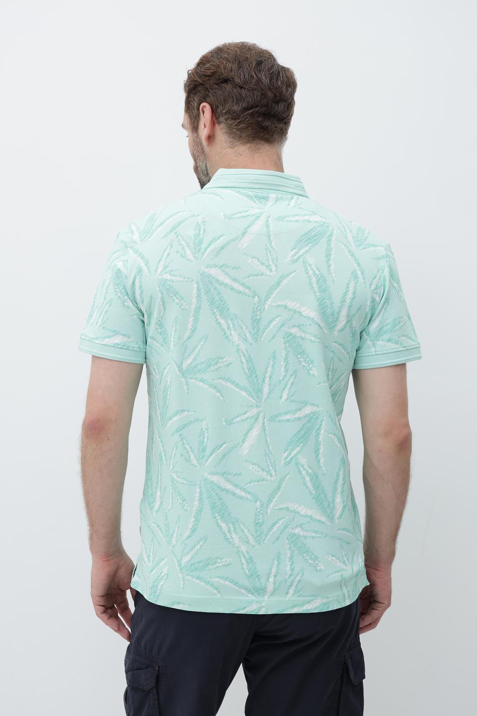 Поло Tom Tailor с тропическим принтом