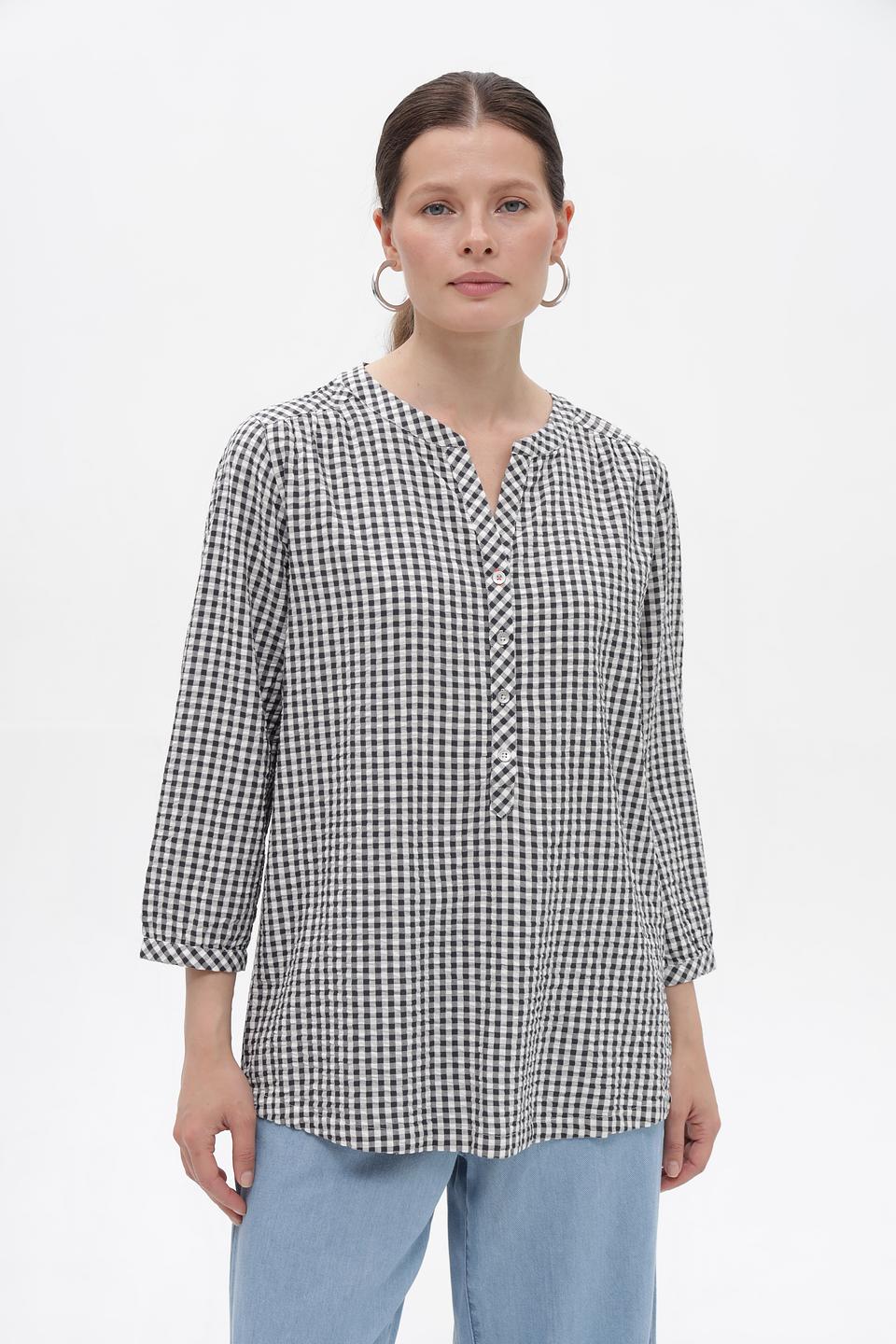 Блузка Time Zone в клетку