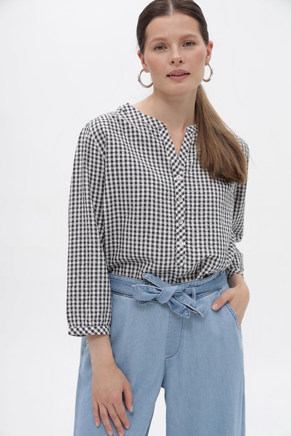 Блузка Time Zone в клетку