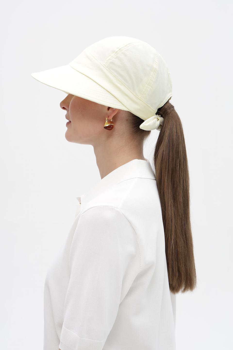 Кепка Seeberger с завязками светло-жёлтая