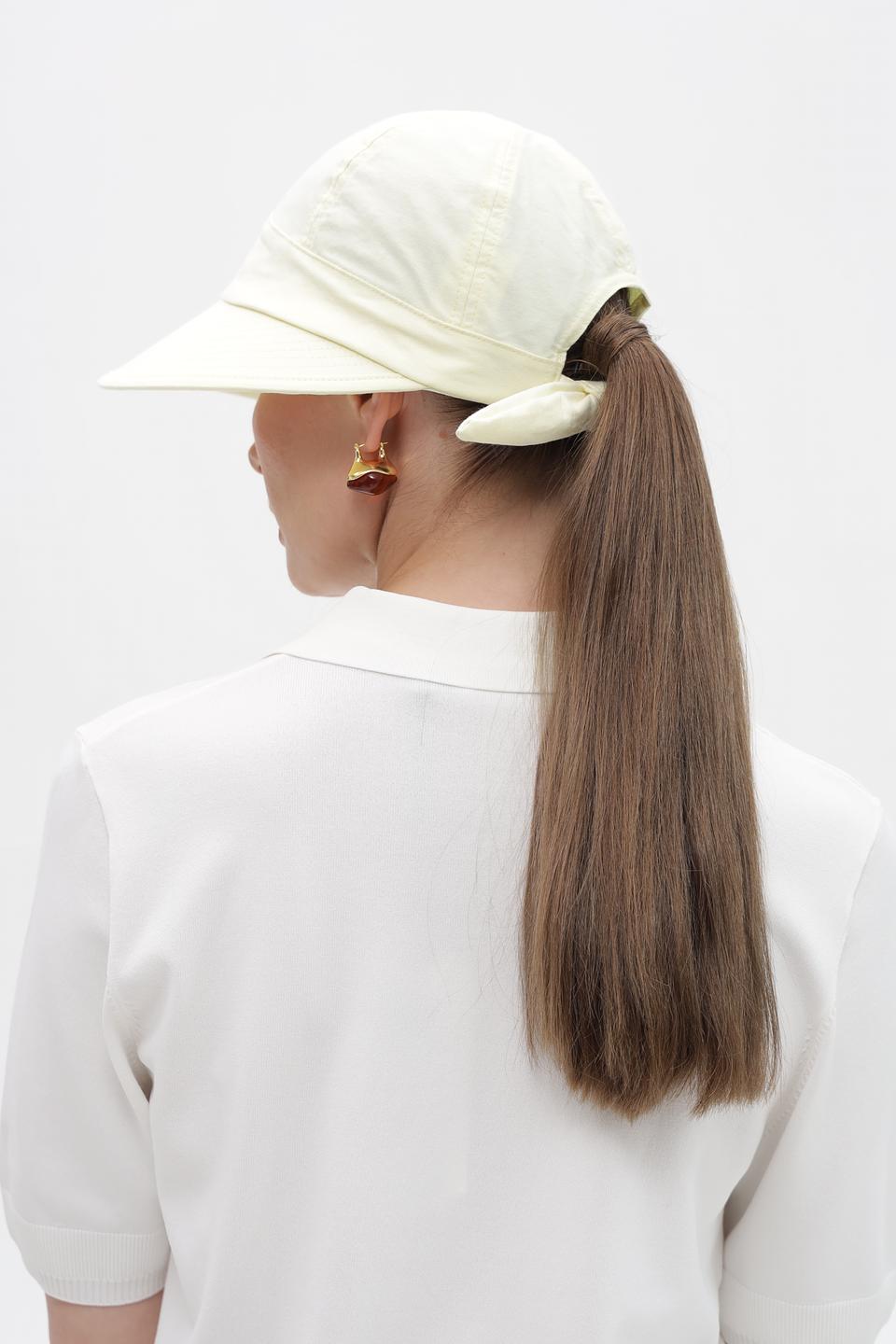 Кепка Seeberger с завязками светло-жёлтая