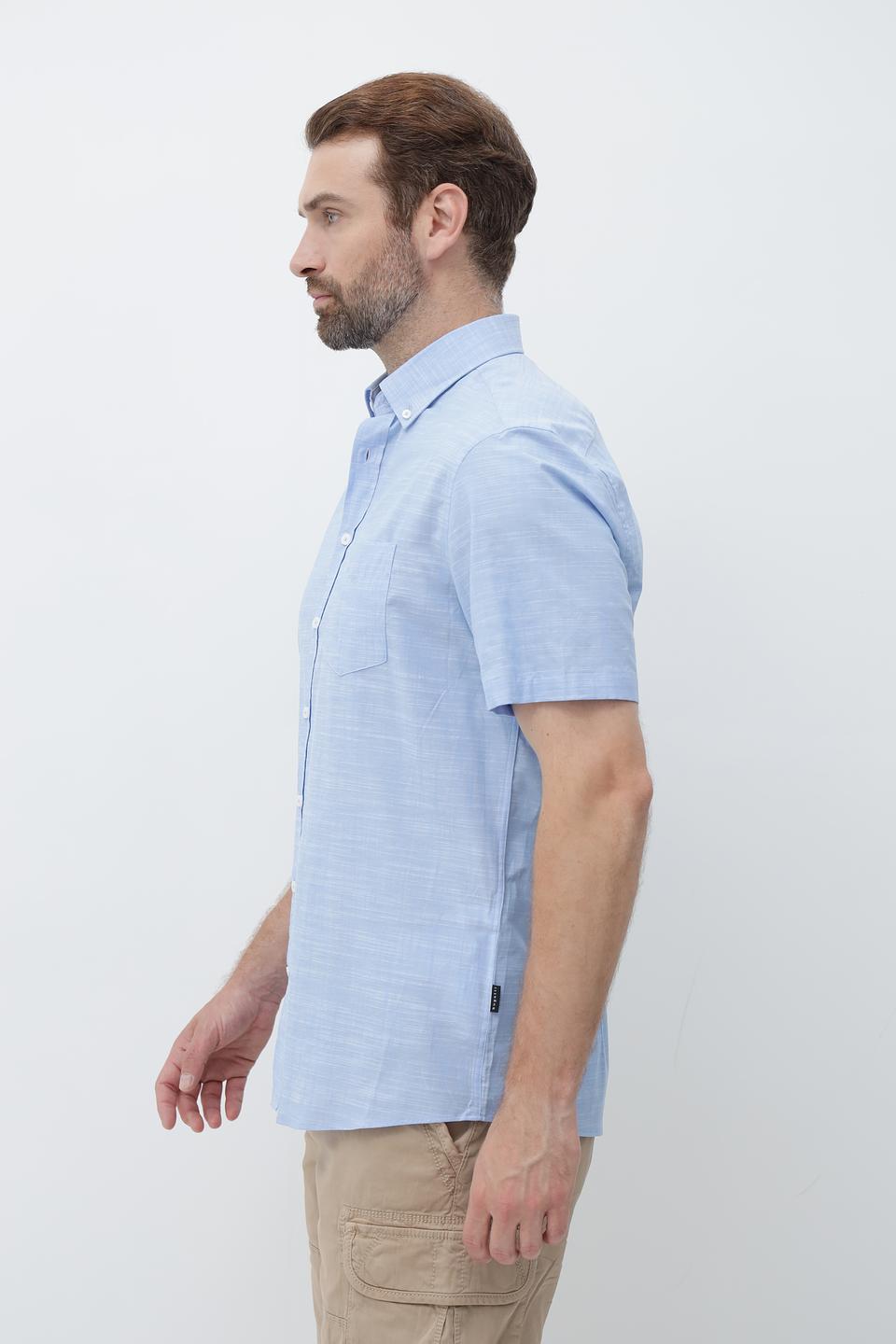 Рубашка кр Bugatti голубая