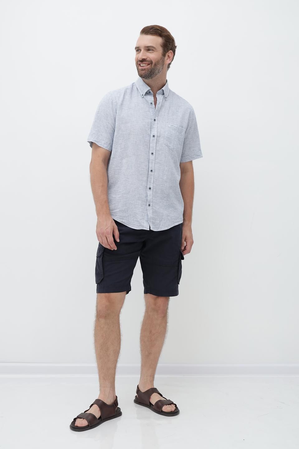 Рубашка кр-рукав Casa Moda серая