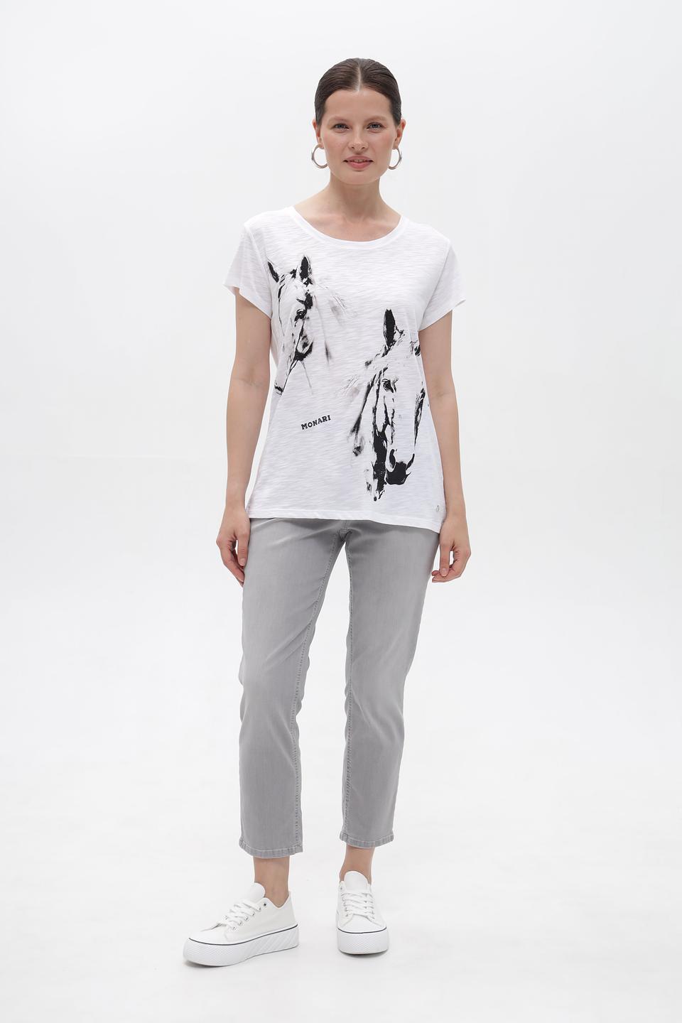 Джинсы Gardeur серые укороченные