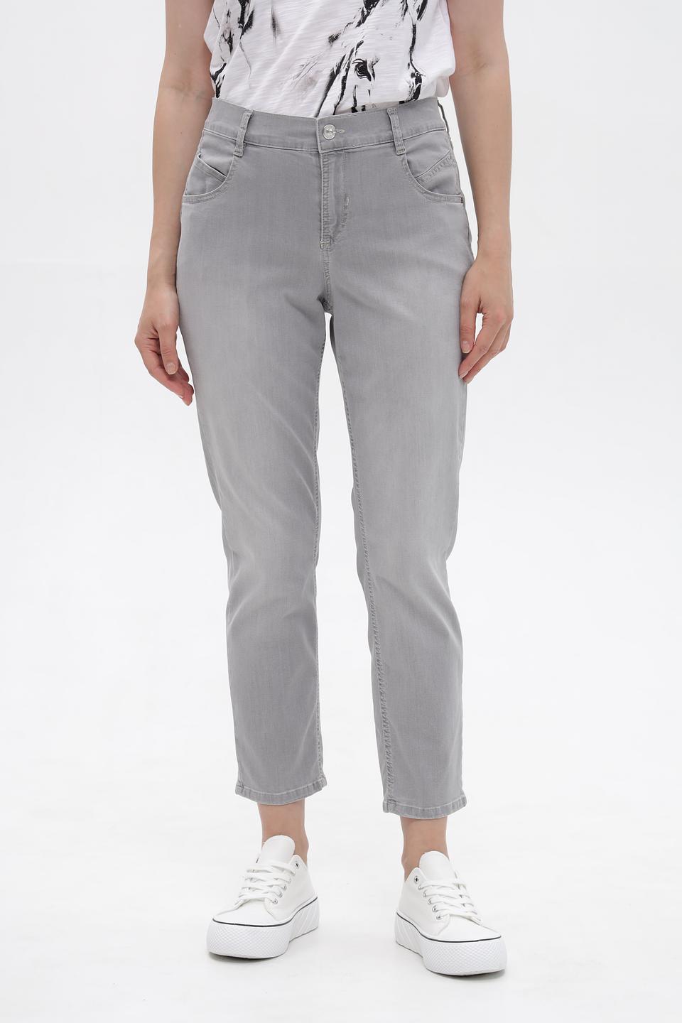 Джинсы Gardeur серые укороченные