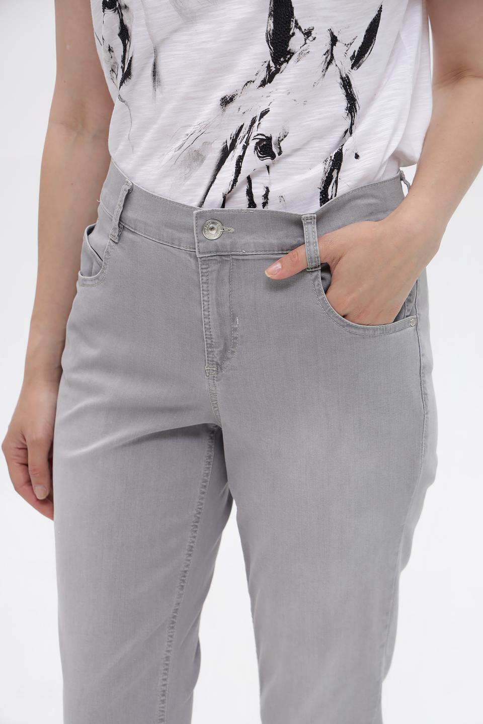 Джинсы Gardeur серые укороченные