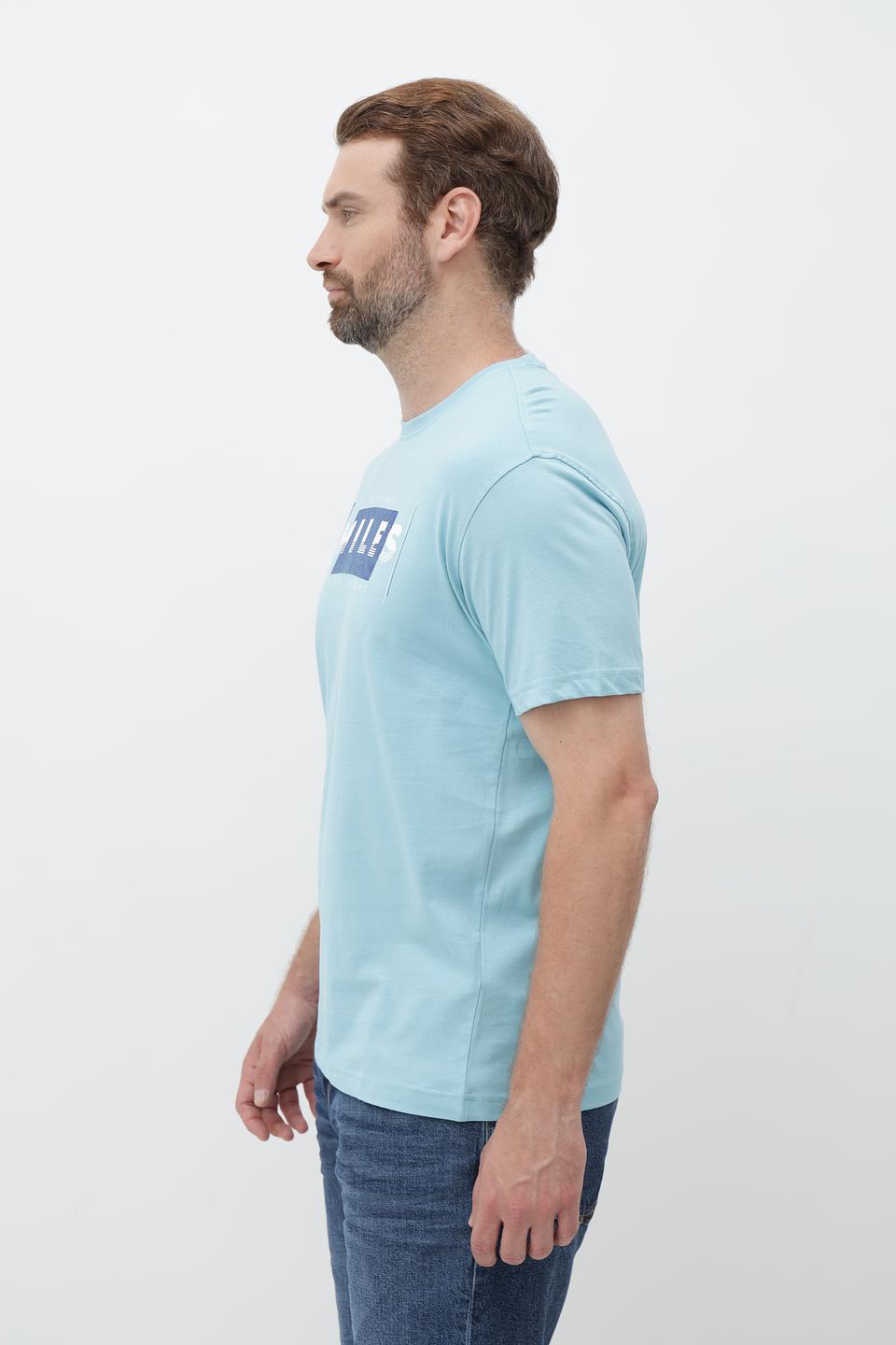 Футболка Granchio с принтом MILES голубой