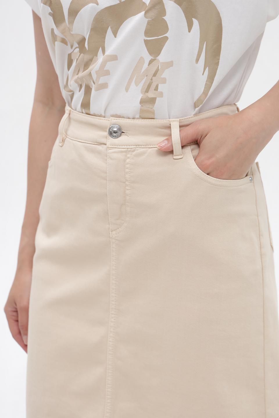 Юбка Gardeur хлопковая бежевая
