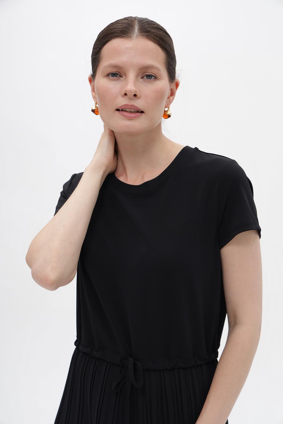 Платье Gerry Weber плиссе чёрное