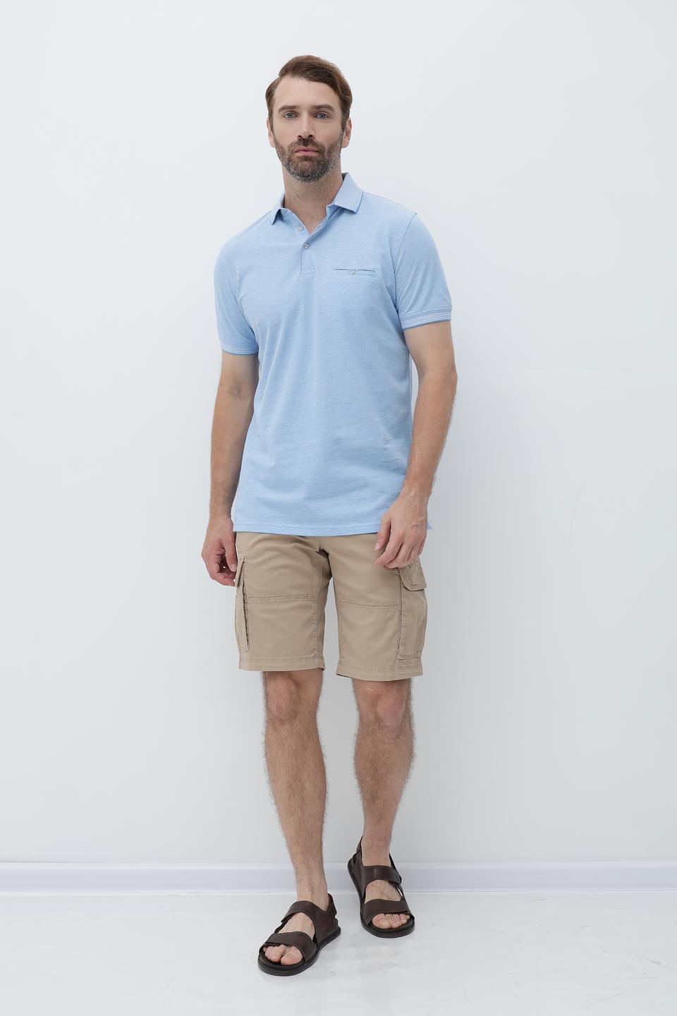 Поло Sea Barrier голубое