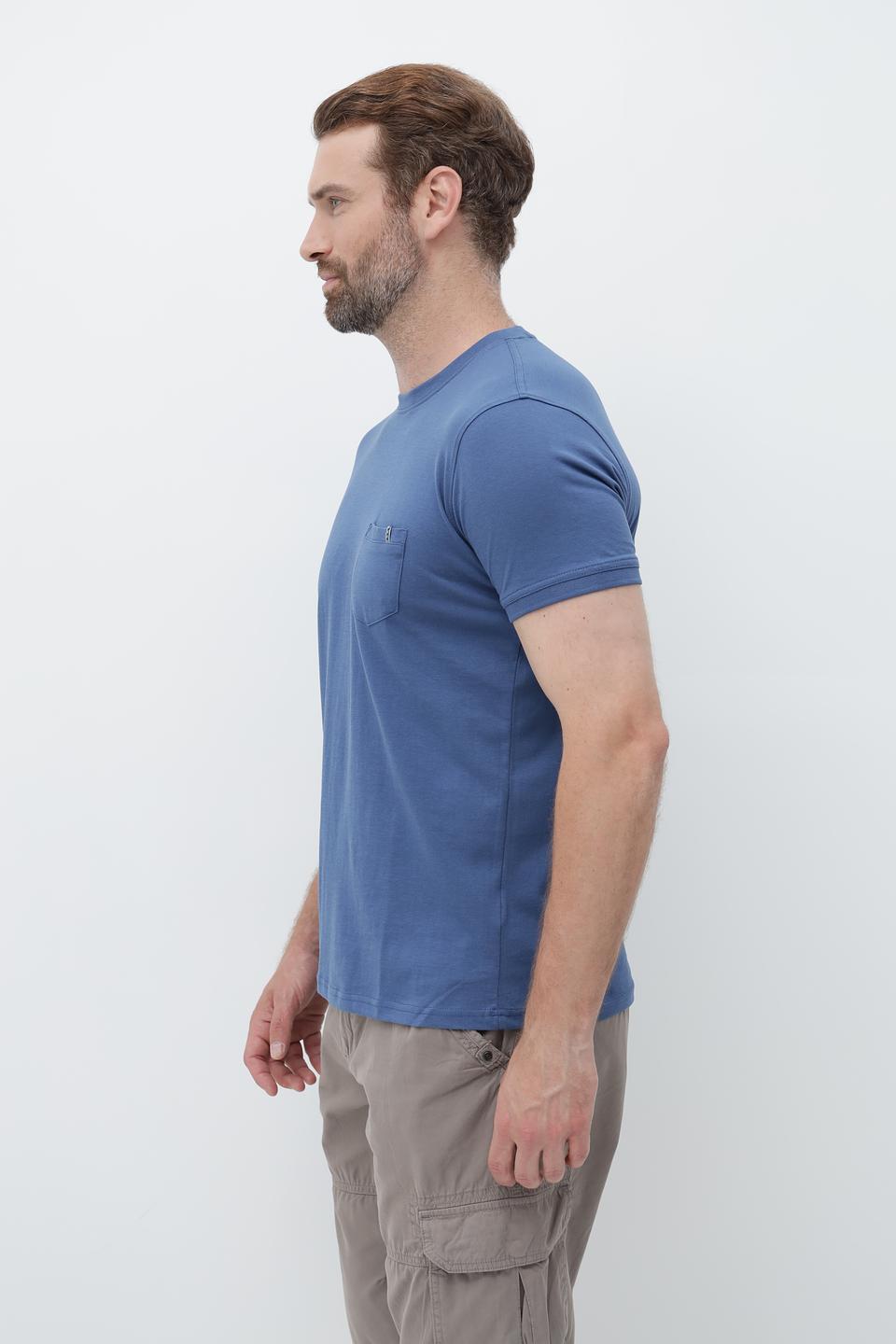 Футболка Sea Barrier с карманом голубая