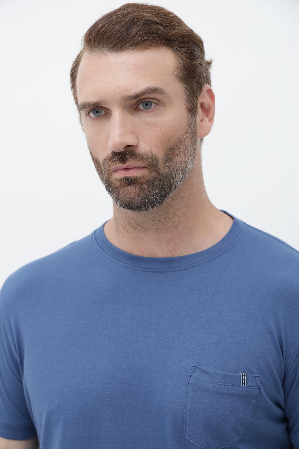 Футболка Sea Barrier с карманом голубая