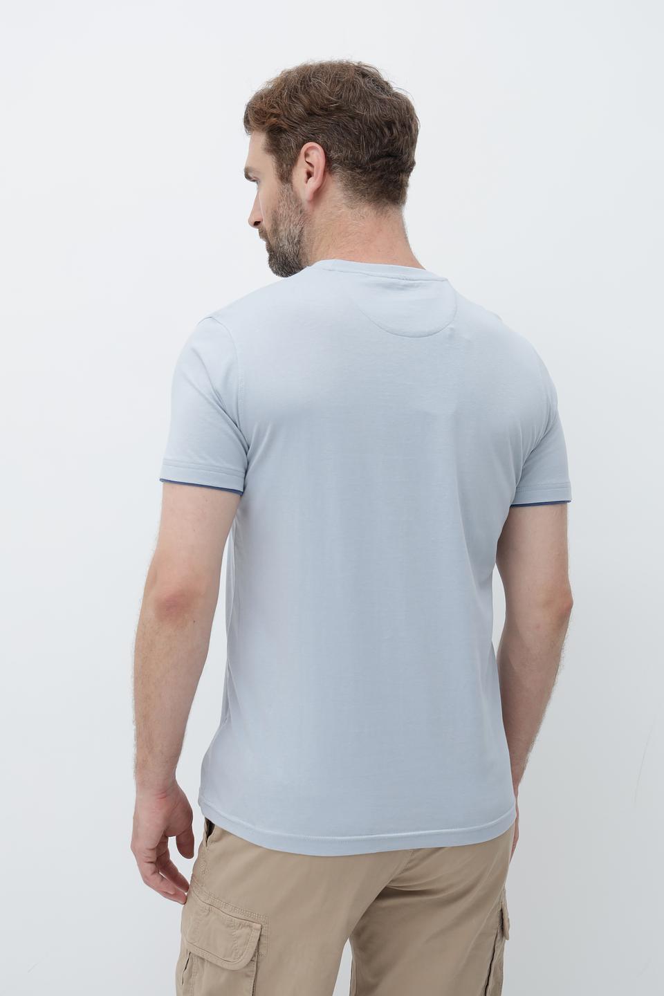 Футболка Sea Barrier с принтом голубой