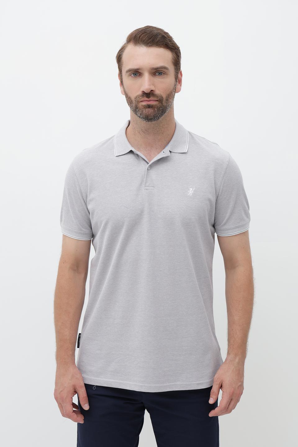 Поло Sea Barrier серый меланж