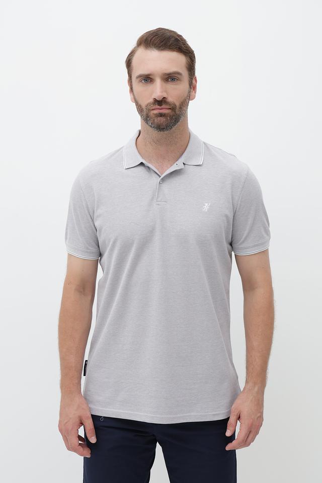 Поло Sea Barrier серый меланж