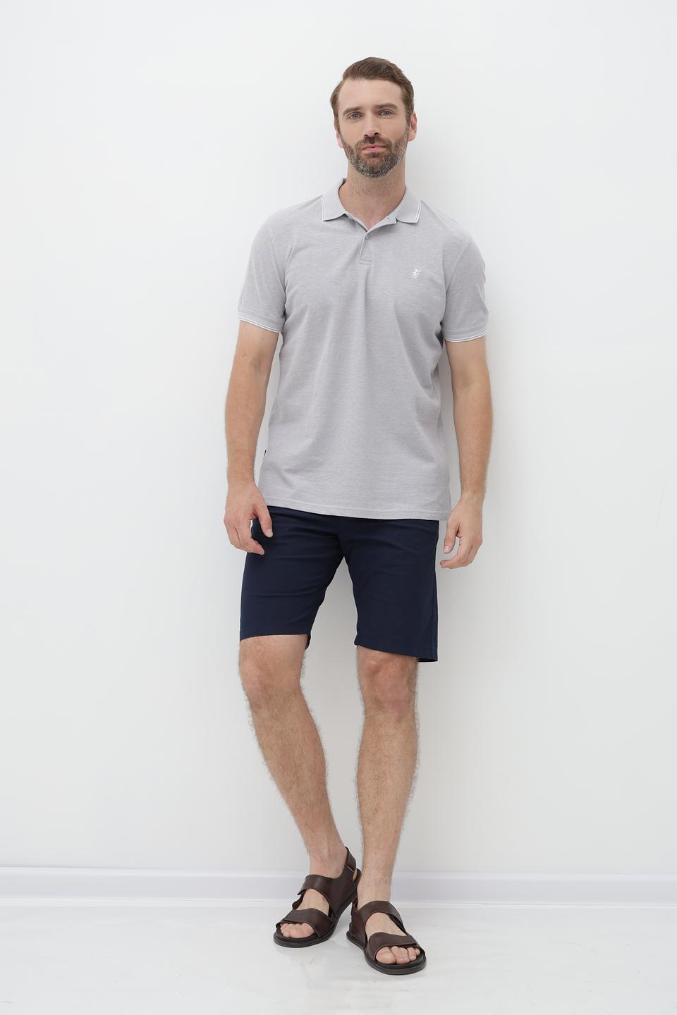 Поло Sea Barrier серый меланж